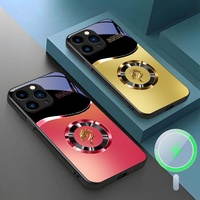 Coque pour 16 PLUS, tête de dragon dégradée, absorption magnétique, protection intégrale, résistante aux chutes, luxe léger, métal tendance