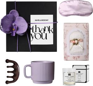 Coffret cadeau de soins personnels haut de gamme pour femmes, ensemble de relaxation avec tasse, coffret cadeau pour la reconnaissance des employés, emballage de remerciement - Product Image 3