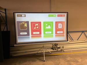 120 Inch Outdoor/indoor Portable and Foldable <strong>Projector</strong> Projection <strong>Screen</strong> Tripod <strong>Stand</strong> with High Quality for Meeting Room - Product Image 5