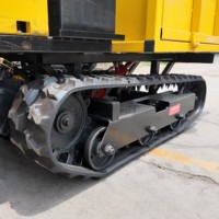 1000kg All Terrain Crawler Transporter, stalen draad rubberen rupsbanden mini-rupsdumper voor levering op smalle bouwplaatsen