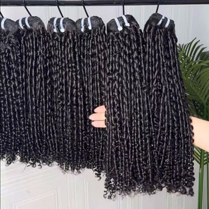 Paquetes de Cabello Humano Virgen 100% Sin Procesar, Paquetes de Cabello Rizado Pixie, Cabello Humano Rizado Pixie con Doble Trama, Listos para Enviar - Product Image 3