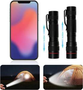 Vente en gros de mini lampes torche LED en aluminium de haute qualité, bon marché, avec logo gratuit, rechargeables par USB, cadeau promotionnel, stylo torche - Product Image 4