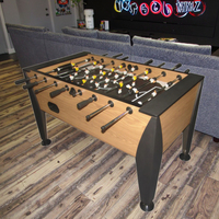 Table de football moderne à vendre table de baby-foot en verre avec ballon et joueur pour le divertissement