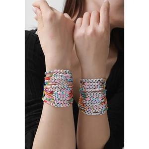 Juego de 12 Pulseras de la Amistad con Letras Multicolores Inspiradoras, Pulseras Elásticas con Letras Personalizadas de Sueño, Esperanza, Amor y Alegría, Regalo - Product Image 3