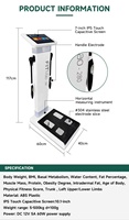 Measuring Instrument Weighing Scale BMI Fat Muscle Mass Analysis 8 Electrodes Body Fat Scale Body Analysis