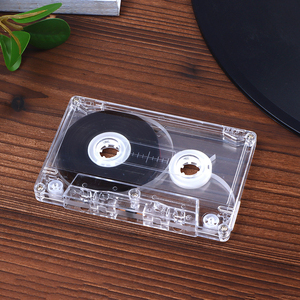 เทปคาสเซ็ตเปล่าแบบโปร่งใสพร้อมแกนแม่เหล็กที่บันทึกซ้ำได้สำหรับการคัดลอกเสียง การใช้งานสำหรับการเรียนที่บ้าน ใช้เปลือกพลาสติกแข็ง - Product Image 5