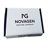 Boîte d'emballage personnalisée en relief pour peptides pharmaceutiques, écologique, pour 10 flacons de 3 ml + 1 flacon de 10 ml avec insert transparent