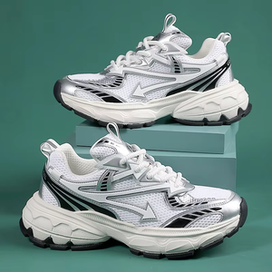 <span class=keywords><strong>Paul</strong></span> St. <span class=keywords><strong>John</strong></span>, zapatos deportivos informales para hombre, estilo alto, Otoño Invierno, diseño de malla Retro para papá, suela gruesa, cierre con cordones, amortiguación - Product Image 3