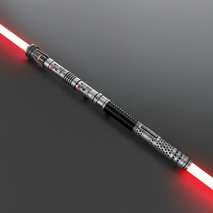 Sabre laser rouge à double lame de <span class=keywords><strong>Darth</strong></span> <span class=keywords><strong>Maul</strong></span> |   Sabre laser en métal robuste effet vieilli pour duels |   Distributeur et agent en gros recherchés - Product Image 2