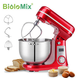 Mixer Planetario Elettrico Professionale <span class=keywords><strong>con</strong></span> Motore Brushless DC, Ciotola in Acciaio Inox da 6L, per Cucina Domestica, 1200W - Product Image 1