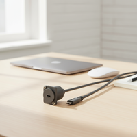Câble d'extension USB 3.1 de type D en cuivre avec boîtier PVC, personnalisé OEM DAJIANG, pour montage sur panneau, mâle-femelle, pour armoire, châssis, boîte