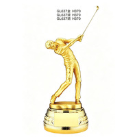 Trofeo de Golf en Oro/Plata/Bronce, Personalizado con Grabado, Premio Deportivo, Recuerdo para Torneos de Golf, en Oferta