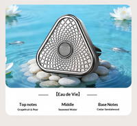 Nouveau diffuseur de parfum triangulaire de luxe personnalisé pour voiture, désodorisant de ventilation, accessoires intérieurs automobiles en alliage métallique universel