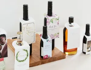 Rượu Vang chai cổ <span class=keywords><strong>tag</strong></span> sang trọng rượu vang chai hầm giấy cổ Tên treo treo <span class=keywords><strong>tag</strong></span> nhãn - Product Image 1