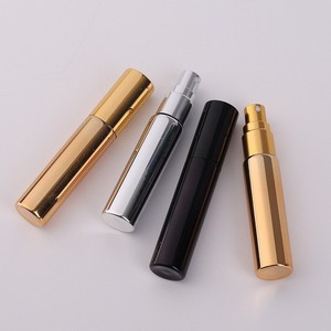 New Design 10ml Unique Cosmetic Silver Gold Round <b>Glass</b> <b>Bottle</b> Package <b>With</b> Screw <b>Lid</b> - Product Image 6