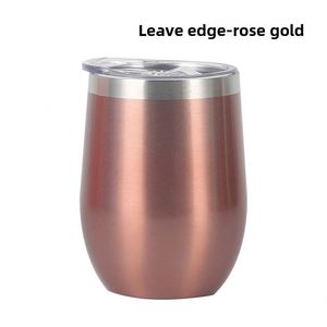 Copa de Vino Tinto de Acero Inoxidable 304 con Doble Pared Aislada al Vacío, Diseño de Cáscara de Huevo, 12 oz, Copa de Regalo Americana - Product Image 5