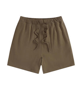 Ensemble de pantalons d'été 100% coton de style High Street pour hommes, shorts à motif solide pour garçons, service OEM disponible - Product Image 5