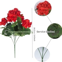 Bunga Artifisial Sutra Geranium Begonia Asli Stok Grosir Siap Kirim, Laris Manis, Mirip Asli, Cetak 3D, Gaya Mewah Ringan