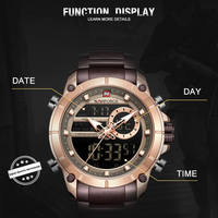 NAVIFORCE 9163 Montre à quartz analogique-numérique pour homme, best-seller, montre de sport originale en acier inoxydable pour homme, fournisseur