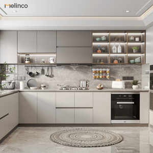 <span class=keywords><strong>Meuble</strong></span> <span class=keywords><strong>de</strong></span> cuisine modulaire mural laqué sur mesure, style européen et américain, avec petit <span class=keywords><strong>comptoir</strong></span> préfabriqué et îlot - Product Image 3