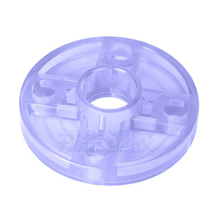 Pvc Transparent <b>Flange</b> Round Single Piece Integrated Fixed Ring For Pipe Connection Welding Horizontal Polished Surface - Product Image 1