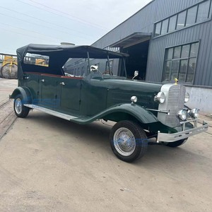 Voiture électrique vintage classique vert foncé haut de gamme, écologique, à énergie nouvelle, pour le tourisme, en promotion, du fabricant chinois - Product Image 6