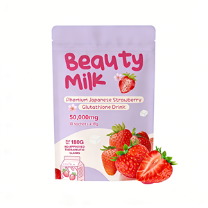 高品質天然穀物インスタントミルクコラーゲンオリジナルパウダー　ストロベリースキン　保湿美白ブライトニング　満腹感 - Product Image 3