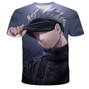 Camiseta de Verano de Manga Corta con Estampado 3D de Anime de la Temporada 2 de Cursed Spirits, para Hombre, Corte Regular, Transpirable, de Poliéster Tejido - Product Image 3