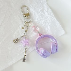 ห่วงคล้องโทรศัพท์มือถือรูปหูฟังดนตรี  จี้ห้อยกระเป๋าแบบปรับแต่งได้ พวงกุญแจรูปโน้ตดนตรี ดีไซน์สร้างสรรค์ คุณภาพสูง - Product Image 4