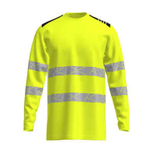 Camiseta DE SEGURIDAD reflectante de alta visibilidad personalizada con característica impermeable Camiseta DE SEGURIDAD reflectante alta con logotipo personalizado - Product Image 5