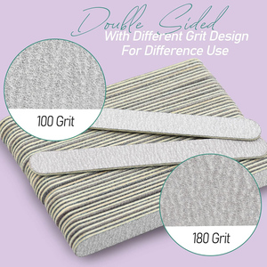 Disposable Double Sided Emery Mini <b>Nail</b> <b>File</b> 80/100 Grit <b>Nail</b> Care Manicure Tool for Polishing - Product Image 3