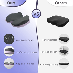 Lianda C-049 New Arrival Coccyx chỉnh hình Ghế Đệm Bộ nhớ bọt Ergonomic áp lực cứu trợ ghế đệm cho xe văn phòng - Product Image 3