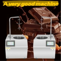 Nouvelle machine à chocolat chaud entièrement automatique de 5,5 L en acier inoxydable 304, 1000 W, pour la tempérage du chocolat, idéale pour les noix et l'utilisation en boulangerie