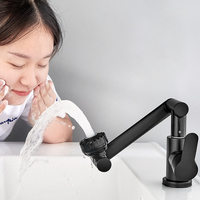 Robinet universel pivotant en cuivre avec cartouche céramique, à poser sur plan, monotrou, eau chaude et froide, le coup de cœur ultime