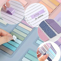 Notes Adhésives Transparentes Auto-Collantes Marque-Page Annotation Lecture Livre Onglet Clair Papeterie Mignonne Kawaii