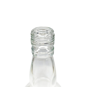 Botella de Vodka de 1000 ml con Tapas de Rosca, Botella Redonda Transparente Clásica para Whisky, Tequila, Ginebra, Botella de Licor de Vidrio para Destilerías - Product Image 2