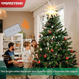 Luz Decorativa para Árbol de Navidad QF de 23 Pulgadas, Estrella Morava Grande, Funciona con Pilas, Control Remoto, para Interiores y Exteriores - Product Image 5