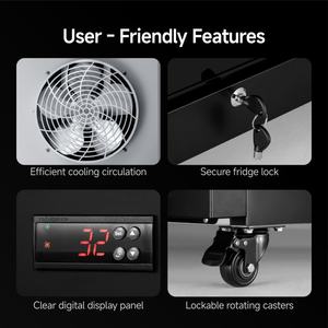 Mesin Pendingin Komersial Terbuka Depan Pintar AI HAHA Kapasitas 245, Pembayaran Tanpa Kontak, Pengenalan Visual 360 mini - Product Image 5