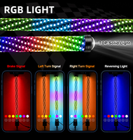 Luces LED Láser Tipo Antena Duraderas para Todoterreno 2026 con Control Remoto por Aplicación, Luces Láser sin Antena para UTV ATV RZR