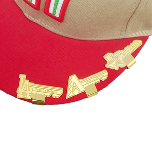 Broches de Metal con Diseño de Letras Doradas para Gorras, Pinzas para Sombreros, Diseño de Llaves - Product Image 1