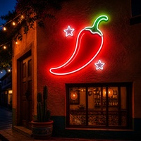 Op maat gemaakte neonreclame neonlichtletters neonreclame aangepast logo voor fruitwinkel