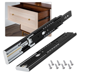 45-rộng ba phần thép hạt trượt có thể điều chỉnh im lặng phòng ngủ nhà bếp Tủ Ngăn Kéo hướng dẫn dày đường sắt bóng theo dõi - Product Image 4