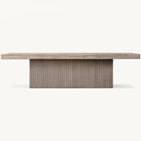 Meubles d'élégance de style français haut de gamme classique de luxe Tables basses rondes antiques en bois véritable
