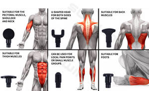 Heiße elektrische <span class=keywords><strong>Massage</strong></span> pistole Muskel tiefen entlastung Wunde Entspannungs gerät Schock Faszien pistole <span class=keywords><strong>Massage</strong></span> gerät 24W - Product Image 3