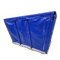 Chariot de transport temporaire avec propriétés anti-poussière, imperméables et résistantes à l'usure, en tissu Ripstop tissé enduit de PVC pour utilisation en tente