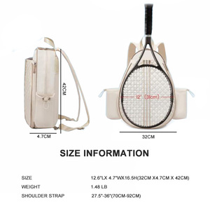 <span class=keywords><strong>Sac</strong></span> <span class=keywords><strong>de</strong></span> <span class=keywords><strong>tennis</strong></span> matelassé Sling Crossbody <span class=keywords><strong>Sac</strong></span> à dos résistant à l'eau Sacs <span class=keywords><strong>de</strong></span> <span class=keywords><strong>raquette</strong></span> <span class=keywords><strong>de</strong></span> <span class=keywords><strong>tennis</strong></span> <span class=keywords><strong>pour</strong></span> femme - Product Image 3