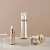 Ensemble de flacons et pots cosmétiques en plastique pour soins de la peau (40 ml, 100 ml, 50 g) – Lotion, essence, crème solaire, crème visage – Personnalisable avec logo et couleur