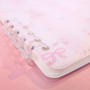 Custom Cute logo B5/A5/<b>A6</b> Loose-leaf Notebook Thickened Removable Coil Book Simple Transparent <b>Notepad</b> for Student - Product Image 5