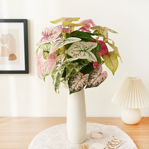 Plante Artificielle Feuille de Gourde à Trois Têtes 30cm-100cm Décoration Mariage Maison Vitrine - Product Image 1
