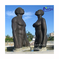 Décoration de jardin extérieur personnalisée dieux grecs en métal taille réelle coulée en laiton dieu de la mer Bronze Poséidon Statue Sculpture